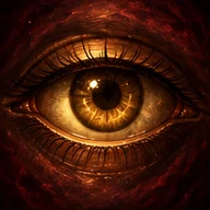 Gold eye icon