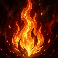 Gold flame icon