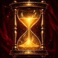 Gold hourglass icon